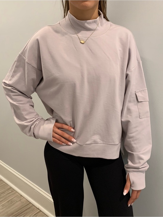 all in motion Tops - all in motion Lavender Mock Neck Sweatshirt